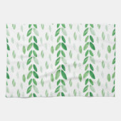 Aquarell-Blätter Geschirrtuch (Horizontal)