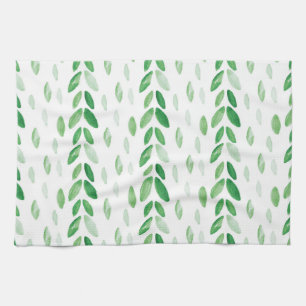 Aquarell-Blätter Geschirrtuch