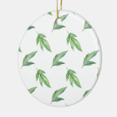 Aquarell-Blätter Keramik Ornament (Links)