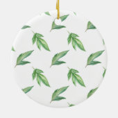 Aquarell-Blätter Keramik Ornament (Hinten)