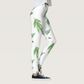 Aquarell-Blätter Leggings (Rechts)