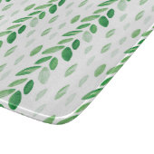 Aquarell-Blätter Schneidebrett (Ecke)