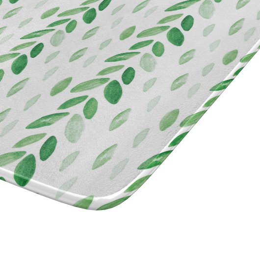 Aquarell-Blätter Schneidebrett (Ecke)