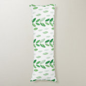 Aquarell-Blätter Seitenschläferkissen (Vorderseite Vertikal)