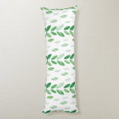 Aquarell-Blätter Seitenschläferkissen (Rückseite (Vertikal))