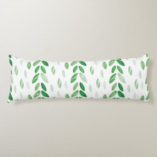 Aquarell-Blätter Seitenschläferkissen (Vorderseite)