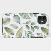 Aquarell-Blattmuster Case-Mate iPhone Hülle (Rückseite (Horizontal))
