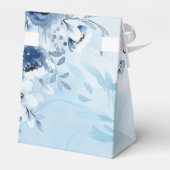 Aquarell Blau Es ist eine Baby-Dusche Geschenkschachtel (Rückseite)