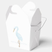 Aquarell Blau Kran Geschenkschachtel (Geöffnet)