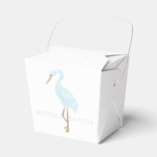 Aquarell Blau Kran Geschenkschachtel