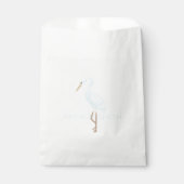 Aquarell Blau Kran Geschenktütchen (Vorderseite)