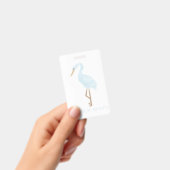 Aquarell Blau Kranich Ausweis (Handheld)