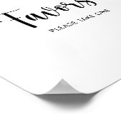 Aquarell Blaubeer Favors Poster (Ecke)