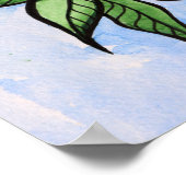 Aquarell Blaubeeren Poster (Ecke)