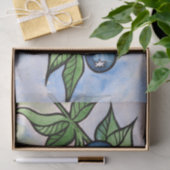 Aquarell Blaubeeren Seidenpapier (Geschenk)