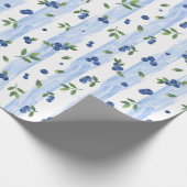 Aquarell Blaubeermuster Geschenkpapier (Ecke)