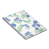 Aquarell-Blaubeernotizbuch Notizblock (Rechte Seite)