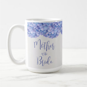 Aquarell Blaue Hortensien Brautmutter Kaffeetasse