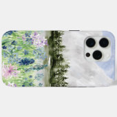 Aquarell Blaue Lila Blume Wilhelm Tell Case-Mate iPhone Hülle (Rückseite (Horizontal))