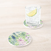 Aquarell Blaue Lila Blume Wilhelm Tell Getränkeuntersetzer (Seite)