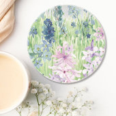 Aquarell Blaue Lila Blume Wilhelm Tell Getränkeuntersetzer