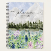 Aquarell Blaue Lila Blume Wilhelm Tell Planer (Vorderseite)
