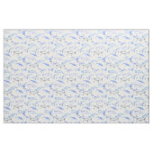 Aquarell-Blauwal-Muster 5 Stoff (Fat Quarter (45,7 x 55,9 cm))