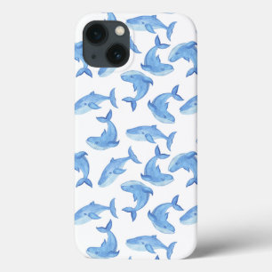 Aquarell-Blauwal-Muster Case-Mate iPhone Hülle