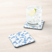 Aquarell-Blauwal-Muster Untersetzer (Rechte Seite)