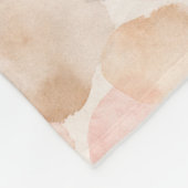 Aquarell-Blob-Muster Fleecedecke (Ecke)