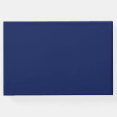 Aquarell Blue Blume Bouquet-Wedding - Gästebuch (Rückseite)