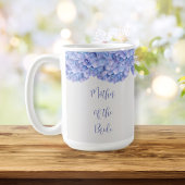 Aquarell Blue Hydrangea Mutter der Braut Kaffeetasse