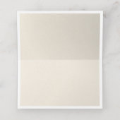 Aquarell Blue Ocean Beach Table Platzkarte (Innenseite Aufgefaltet)