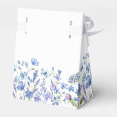Aquarell Blue Wildblume Baby Dusche Geschenkschachtel (Rückseite)
