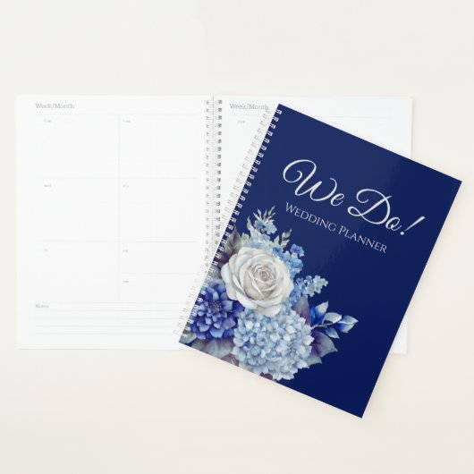 Aquarell BlueFlower Bouquet- Hochzeitsplaner Planer (Anzeige)