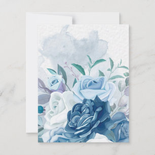 Aquarell-Blume 8 Mitteilungskarte
