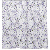Aquarell Blume aus Hydrangeas. Duschvorhang (Vorderseite)