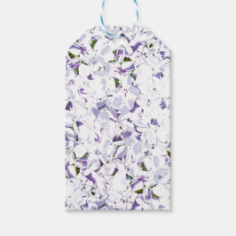 Aquarell Blume aus Hydrangeas. Geschenkanhänger