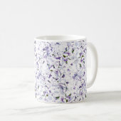 Aquarell Blume aus Hydrangeas. Kaffeetasse (VorderseiteRechts)