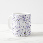 Aquarell Blume aus Hydrangeas. Kaffeetasse (Vorderseite Links)