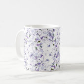 Aquarell Blume aus Hydrangeas. Kaffeetasse (Vorderseite Links)