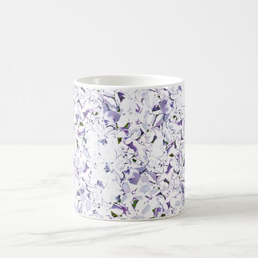 Aquarell Blume aus Hydrangeas. Kaffeetasse (Mittel)