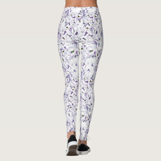 Aquarell Blume aus Hydrangeas. Leggings (Rückseite)