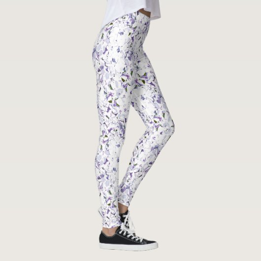 Aquarell Blume aus Hydrangeas. Leggings (Rechts)