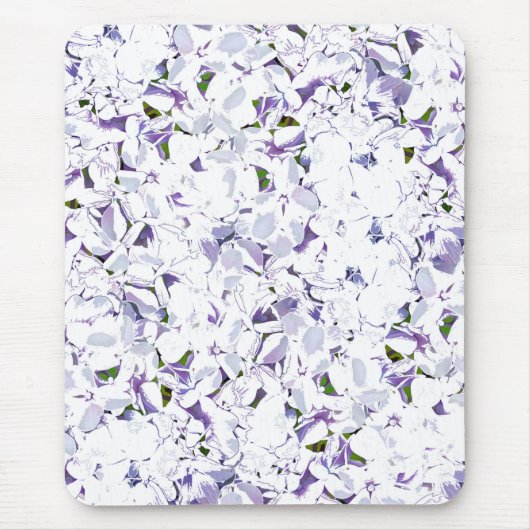 Aquarell Blume aus Hydrangeas. Mousepad (Vorne)