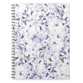 Aquarell Blume aus Hydrangeas. Notizblock (Vorderseite)