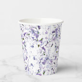 Aquarell Blume aus Hydrangeas. Pappbecher (Links)