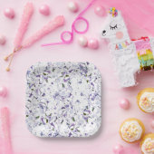 Aquarell Blume aus Hydrangeas. Pappteller (Party)