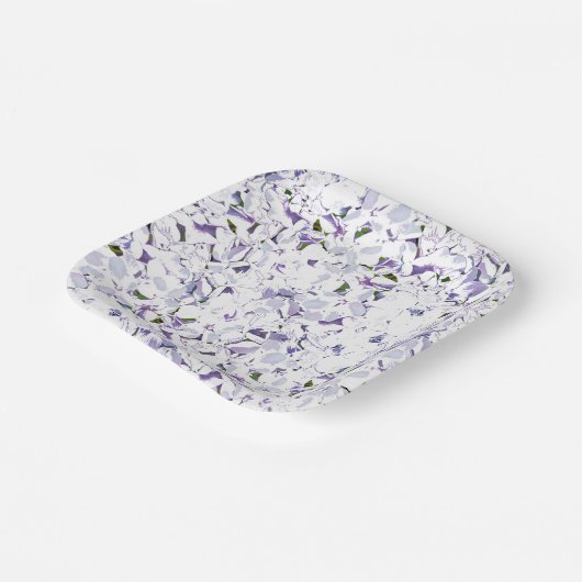 Aquarell Blume aus Hydrangeas. Pappteller (Gewinkelt)