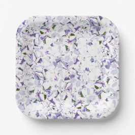 Aquarell Blume aus Hydrangeas. Pappteller